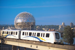 SkyTrain by Science World